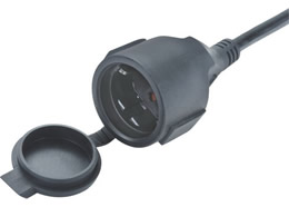 JF-03FZ VDE IP44 Waterproof Socket With Protection Cover