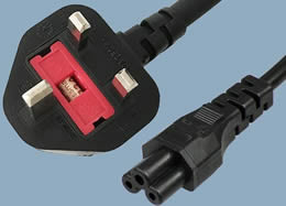 JF-06A JF-08 BS1363 to IEC C5 UK Mains Power Lead
