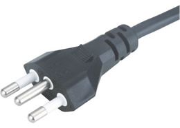 JFB-3B INMETRO approval Power Cord Brazil AC Power Cable with 3 Pin Plug