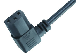 IEC 60320 C13 right angle Connector